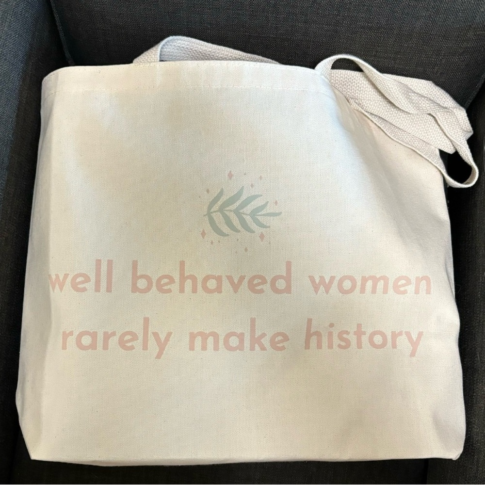 New XL woman’s tote bag! Organic Cotton - made in the US
